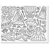 Melissa & Doug Color-Your-Own Sticker Coloring Activity Pad 2-Pack - Animals, Dress-Up
