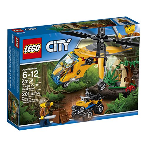 LEGO City Jungle Explorers Jungle Cargo Helicopter 60158 Building Kit 201 Piece