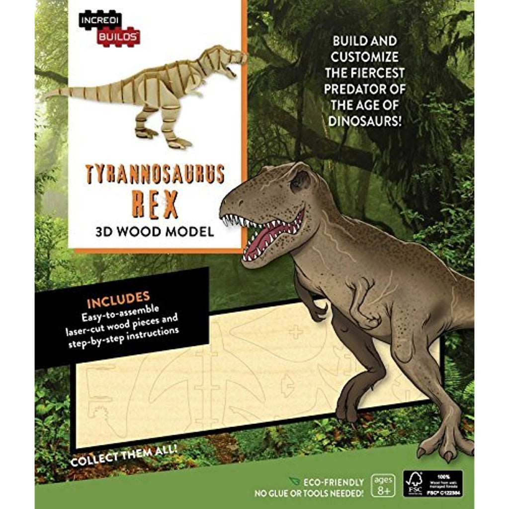 IncrediBuilds: Tyrannosaurus Rex 3D Wood Model (2016-07-26)