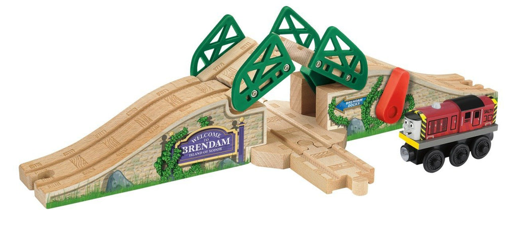 Fisher Price Thomas the Train Wooden Railway Stone Drawbridge Y7465