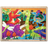 Prehistoric Sunset (Dinosaurs) Jigsaw (24 pc) Case Pack 2 Prehistoric Sunset (Dinosaurs) Jigsaw (24