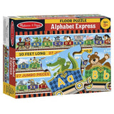 Melissa & Doug Alphabet Express: 27-Piece Floor Puzzle + Free Scratch Art Mini-Pad Bundle [44202]