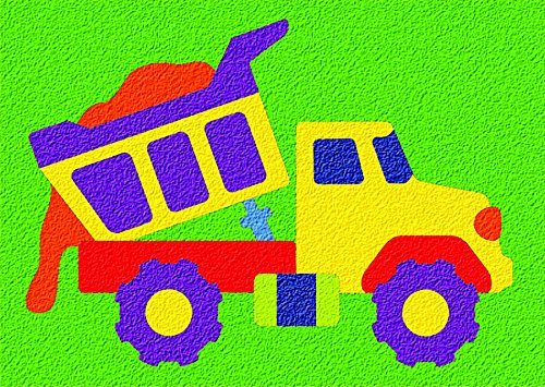 Lauri Crepe Rubber Puzzles - Dump Truck