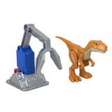 Fisher-Price Imaginext Jurassic World Dominion Atrociraptor 'Tiger' Dinosaur Toy with Removable Trap