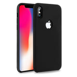 iPhone X Case Liquid Silicone Gel Rubber Case with Soft Microfiber Cloth Lining Cushion for Apple iPhone X (Black)