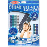 Melissa & Doug Rhinestone Headbands Set: Press-On Craft Kit Series & 1 Scratch Art Mini-Pad Bundle (09245)