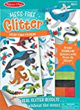Melissa & Doug Mess-Free Glitter Ocean Foam Sticker Kit- 19 Stickers, 6 Press-On Sheets