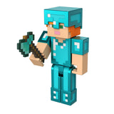 Minecraft 3.25-in Alex in Diamond Armor Action Figure w/1 Portal Piece & 1 Accessory