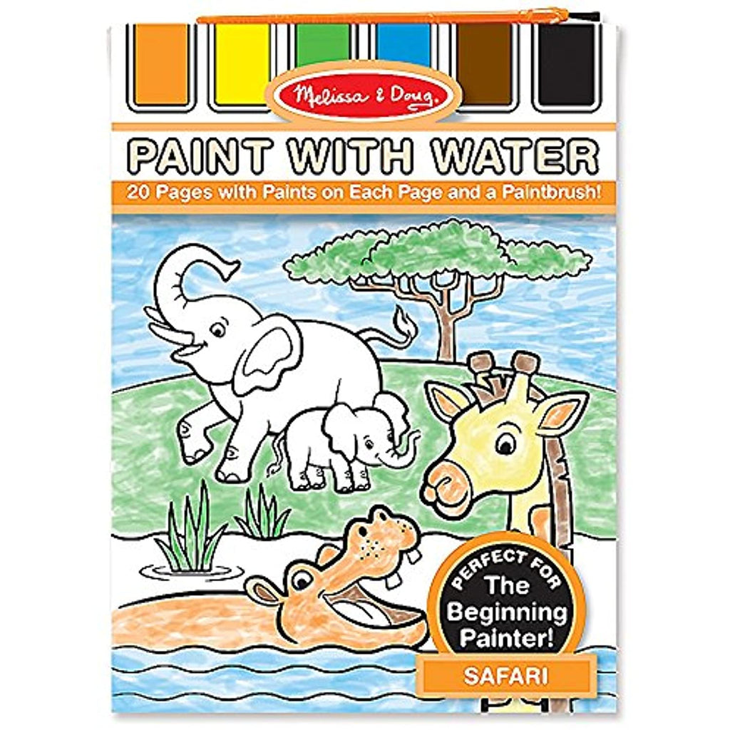 Melissa & Doug Safari: Color with Water Only Art Activity Pad + FREE Scratch Art Mini-Pad Bundle [31752]