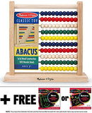 Melissa & Doug Classic Wooden Abacus & 1 Scratch Art Mini-Pad Bundle