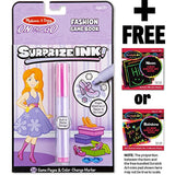 SurprizeInk! Fashion Game Book: On-the-Go Series + FREE Melissa & Doug Scratch Art Mini-Pad Bundle [52849]