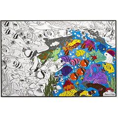 Bundles |Melissa Doug Jumbo Color-in Poster - Butterflies & Tropical Sea Life