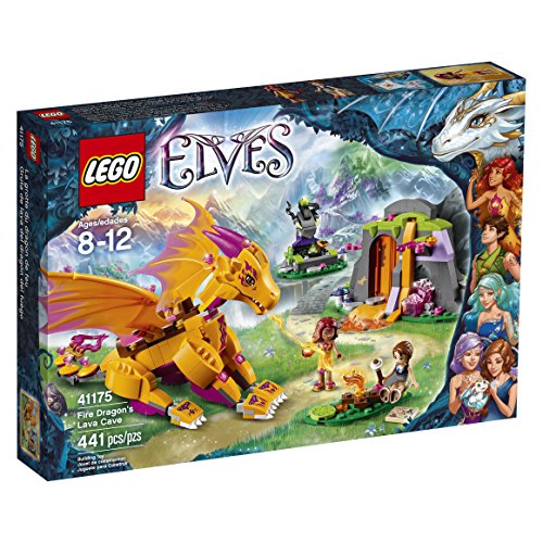 LEGO Elves Fire Dragons Lava Cave 41175 Creative Play Toy For 8- To 12-Year-Olds