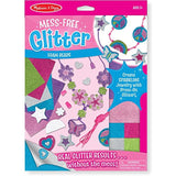 Melissa & Doug Foam Beads - Mess Free Glitter Series + Free Scratch Art Mini-Pad Bundle [95044]
