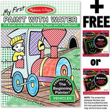 Melissa & Doug Vehicles: Color with Water Only Art Activity Pad + FREE Scratch Art Mini-Pad Bundle [93392]