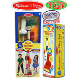 Melissa & Doug Wooden Let's Play House! Dust, Sweep, Mop & Vacuum Up Cleaning Playsets Exclusive "Matty's Toy Stop" Deluxe Gift Set Bundle - 2 Pack