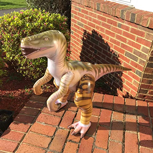 Jet Creations 51 inch Inflatable Plush Velociraptor Raptor, Dinosaur World Jurassic Room Dcor Party Favors Decorations, DI-RAPTOR