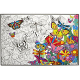 Bundles |Melissa Doug Jumbo Color-in Poster - Butterflies & Tropical Sea Life