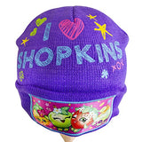 Shopkins Youth Beanie Hat and Gloves Set (PURPLE)