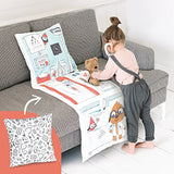 Sago Mini 2-in-1 Fold Up Pillow Playset, Harvey’s Doctor’s Office with Plush Accessories for Toddlers