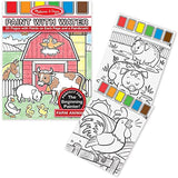 Melissa & Doug Farm Animals: Color with Water Only Art Activity Pad + FREE Scratch Art Mini-Pad Bundle [41652]