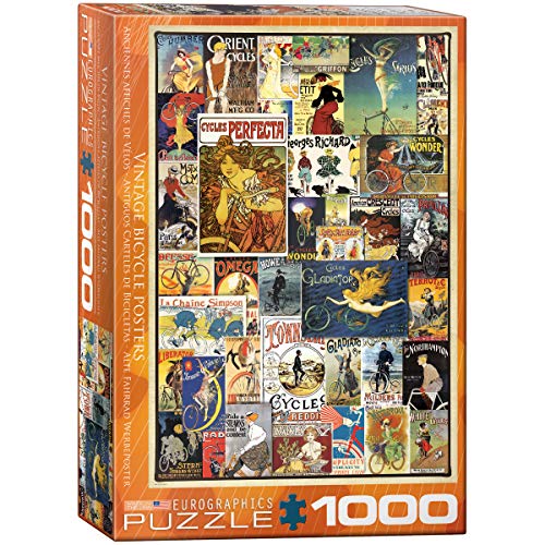 EuroGraphics Bicycles Vintage Ads Jigsaw Puzzle (1000 Piece), Model:6000-0756