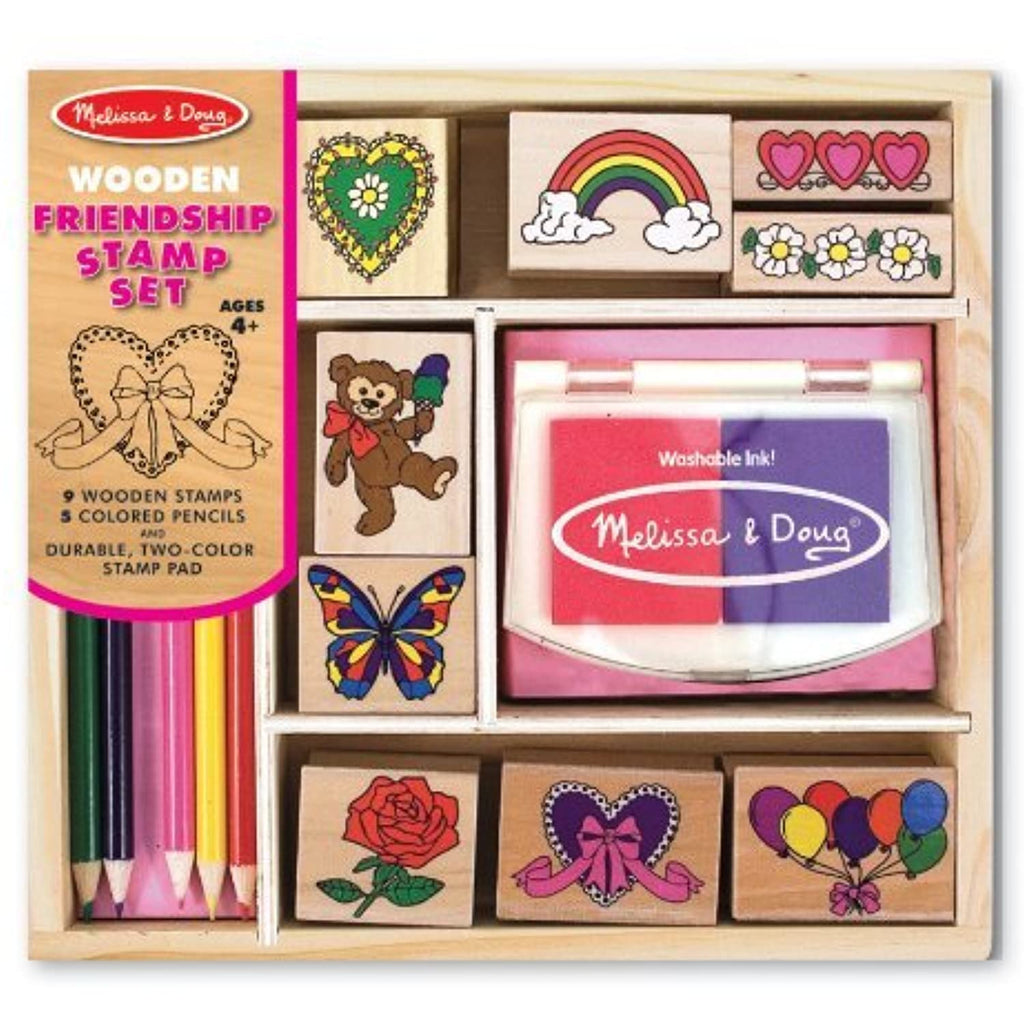 Melissa & Doug Deluxe Stamp Bundle: Alphabet, Friendship, and Animal Sets