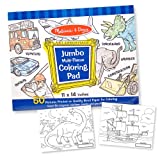 Melissa & Doug Jumbo 50-Page Kids' Coloring Pad - Space, Sharks, Sports, and More