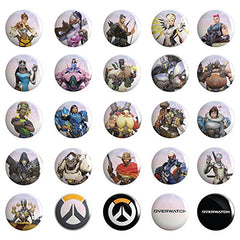 Overwatch Buttons 50 Count Display (2 Complete Sets)