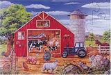Lights Camera Interaction 24-Piece Deluxe Animals in The Barn Cardboard Floor Puzzle
