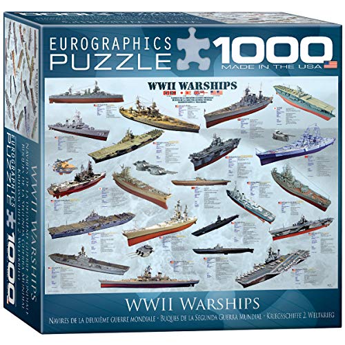 EuroGraphics WWII War Ships Puzzle (Small Box) (1000-Piece)