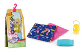 Mattel Barbie Camping Fun accessories Sleeping bag, Lantern and Pillow  FBN45