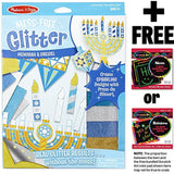 Melissa & Doug Menorah & Dreidel: Mess Free Glitter Series & 1 Scratch Art Mini-Pad Bundle (09247)