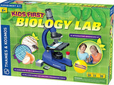 Thames & Kosmos Kids First Microscope & Biology Lab | Science Kit | 144X to 750X Magnification | 32 Page Color Manual | Includes Slides, Specimens & Tools | Academic's Choice Brain Toy Award Winner