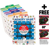 Melissa & Doug Travel Memory Game & 1 Scratch Art Mini-Pad Bundle (02090)