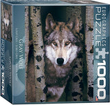 EuroGraphics Small Box Gray Wolf Puzzle (1000 Piece)
