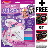 Melissa & Doug Foam Frames - Mess Free Glitter Series + Free Scratch Art Mini-Pad Bundle [95075]