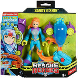 Fisher-Price Rescue Heroes Sandy O'Shin, 6-Inch Figure with Accessories, Multicolor