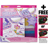 Treasure Box, Mirror & Jewelry Set: Mess Free Glitter Series + FREE Melissa & Doug Scratch Art Mini-Pad Bundle [93644]