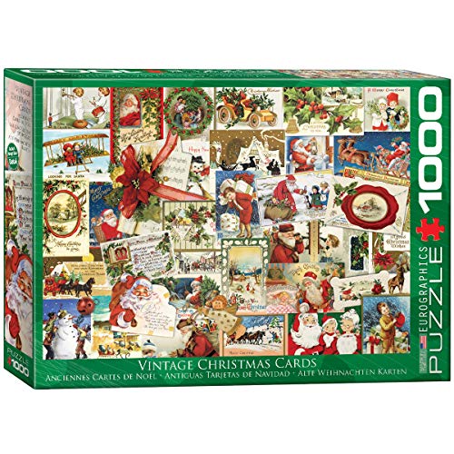 EuroGraphics Vintage Christmas Cards Puzzle (1000 Piece)