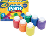 Set of 3 |Crayola Washable Kids Paint, 6 Count, Kids At Home Activities, Painting Supplies, Gift, Assorted