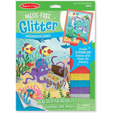 Melissa & Doug Underwater Scenes: Mess Free Glitter Series + FREE Scratch Art Mini-Pad Bundle [95105]