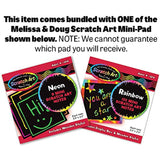Melissa & Doug Undersea Fantasy 'Stained Glass': Peel & Press Sticker by Number Series + Free Scratch Art Mini-Pad Bundle [85823]