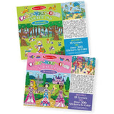 Melissa & Doug Color-Your-Own Sticker Coloring Activity Pad 2-Pack - Animals, Dress-Up