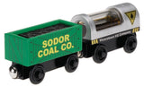 Fisher Price Thomas the Train Wooden Railway Oil and Coal Cargo Y4505