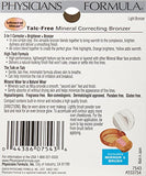 Physicians Formula Mineral Wear Talc-Free Mineral Makeup Correcting Bronzer, Light Bronzer, 0.29 Ounce