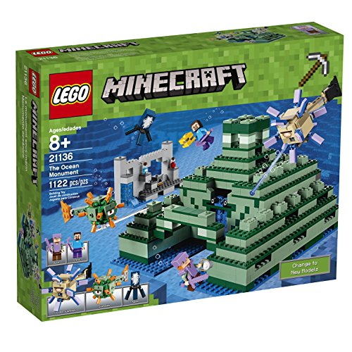 LEGO Minecraft The Ocean Monument 21136 Building Kit 1122 Piece