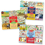 Melissa & Doug Reusable Sticker Pad 3 Pack My Town, Farm, Adventure, Multicolor