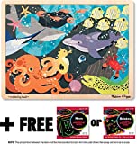 Ocean Pals: 24-Piece Wooden Jigsaw Puzzle + FREE Melissa & Doug Scratch Art Mini-Pad Bundle [90728]