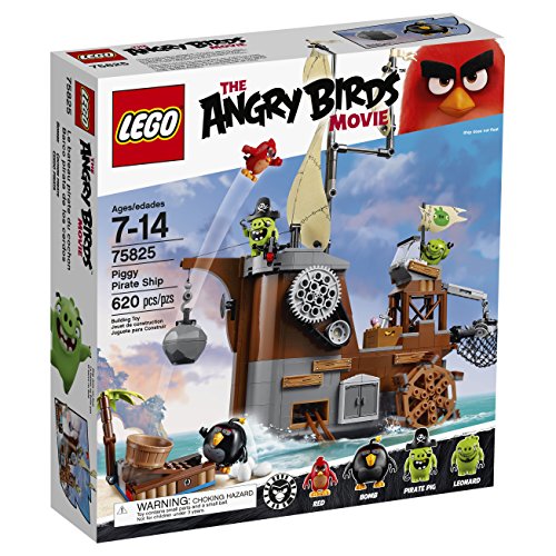 LEGO Angry Birds 75825 Piggy Pirate Ship Building Kit 620 Piece